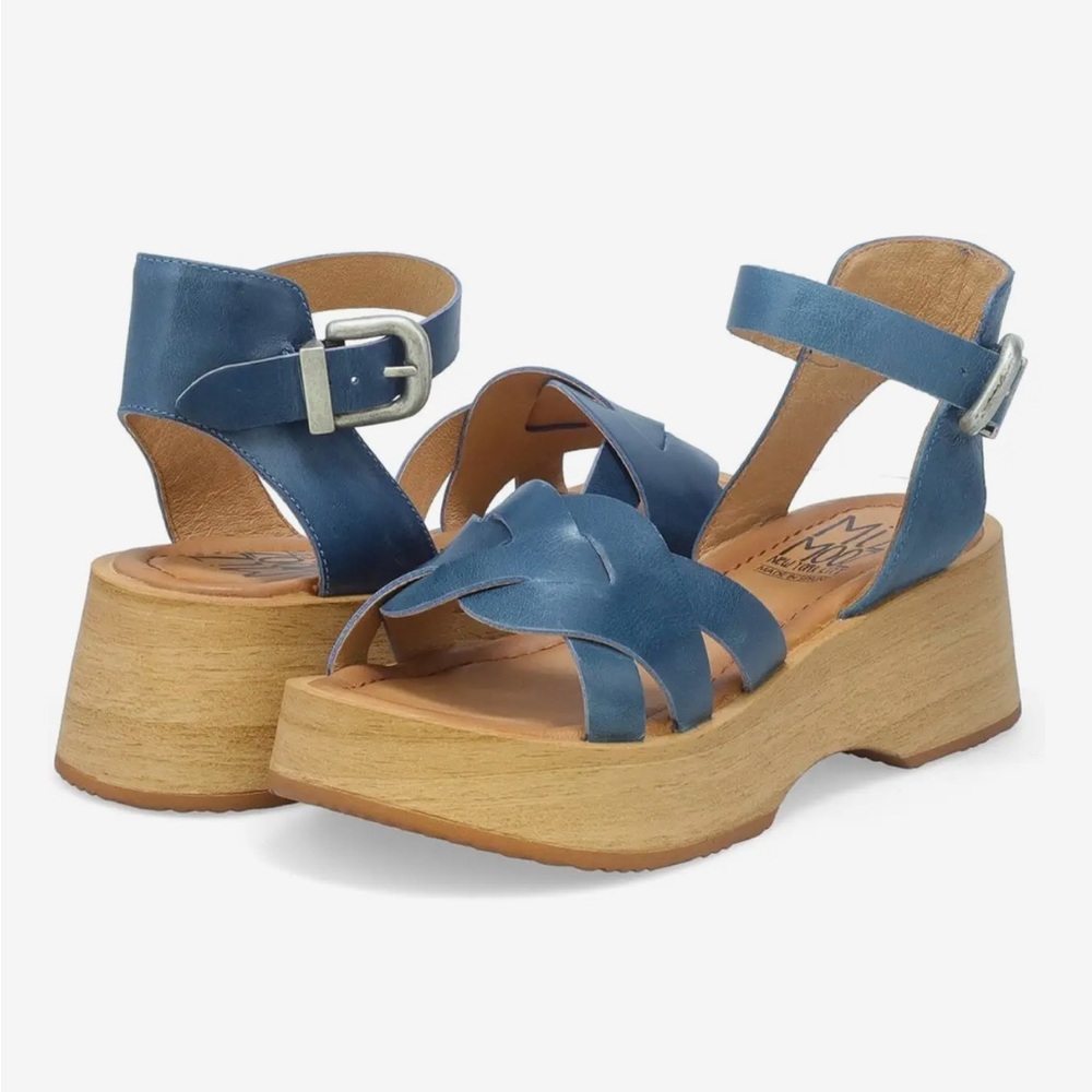 Mizz Mooz Blue Platform Sandals